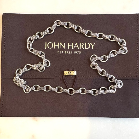 John Hardy JAI Braided Basketweave Sterling Silver 8.5mm Link 20” Necklace - Picture 7 of 15